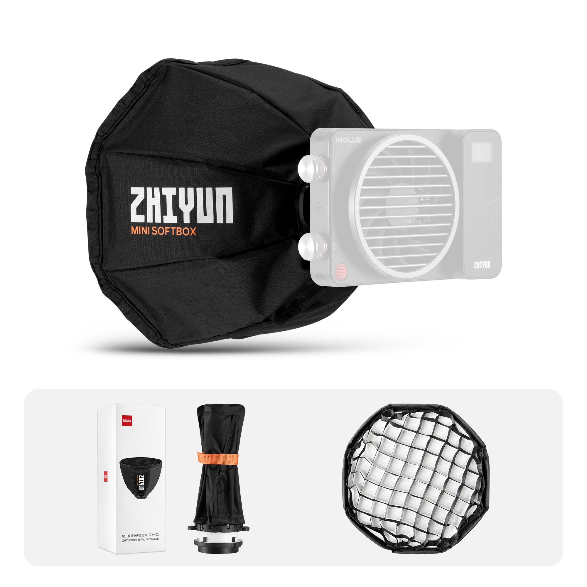 【最終値下】ZHIYUN MOLUS X100 COMBO/ミニソフトボックス ZHIYUN Mini Softbox for G60 & X100 RGB Series – ZHIYUN Store