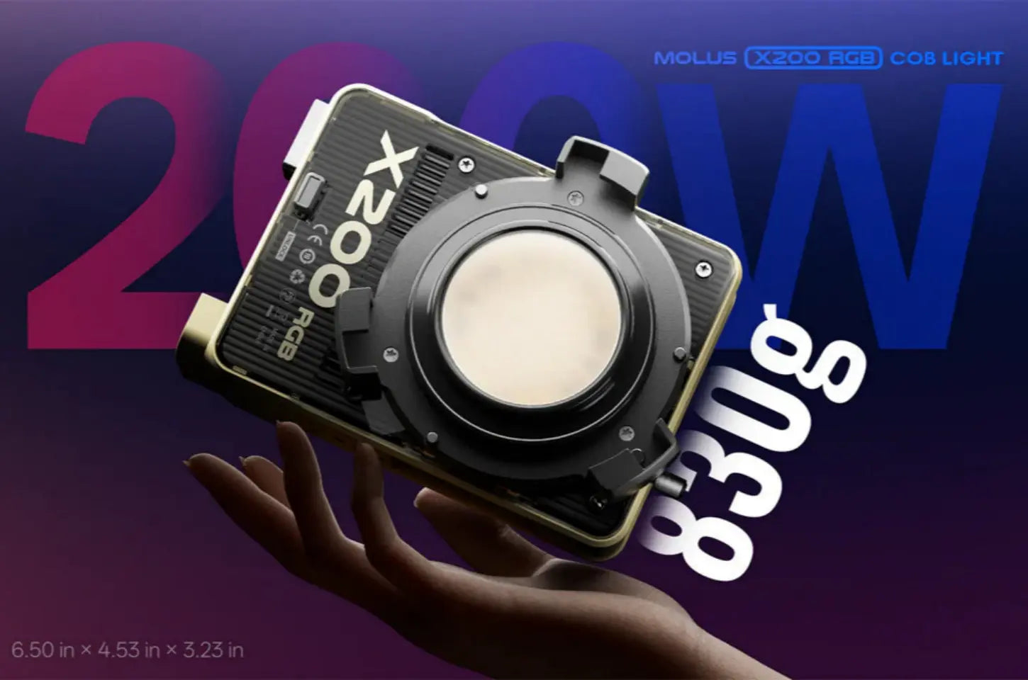 Redefining Portable Photography Lighting: The ZHIYUN X200 Weighs Just 830g Yet Delivers 200W of Pro-Level Power