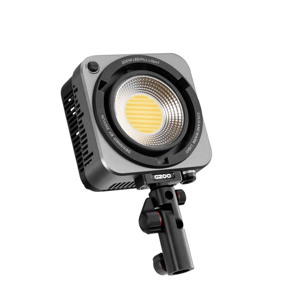 ZHIYUN MOLUS G200: Film-grade COB light with 180° flexibility and seamless dimming. MAX Extreme Mode, DynaVort Cooling System™.