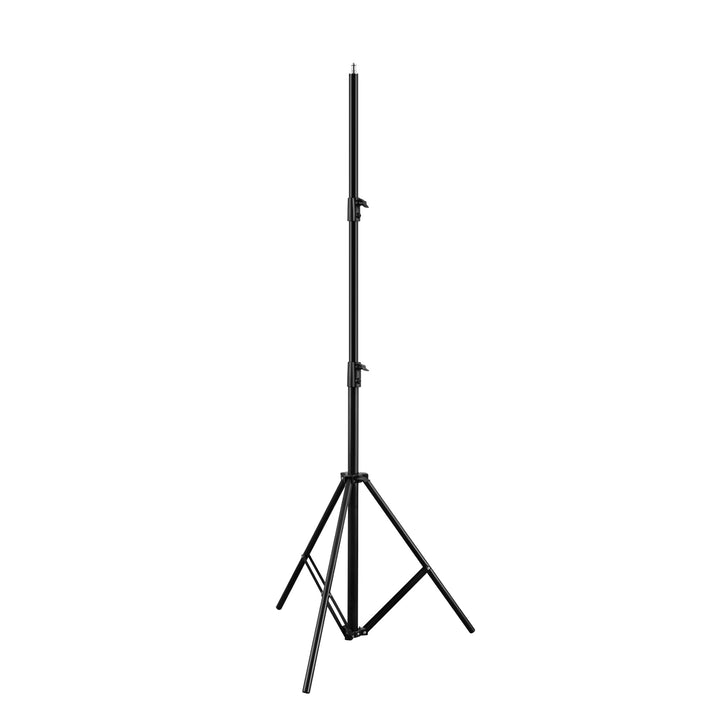 Black sturdy and stable Light Stand used for mounting cameras or phones, a photography tool