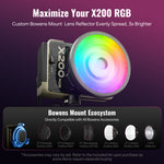 ZHIYUN MOLUS X200 RGB | 200W Professional Portable RGB Video Light