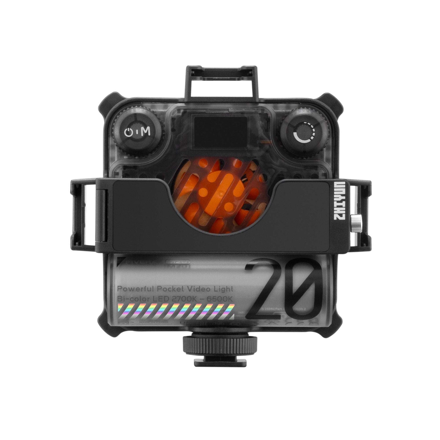 ZHIYUN FIVERAY M20: Compact for Pro Lighting. Powerful 20W Output, Creative FX Modes, Easy Magnetic Mounting, and Modular Design.