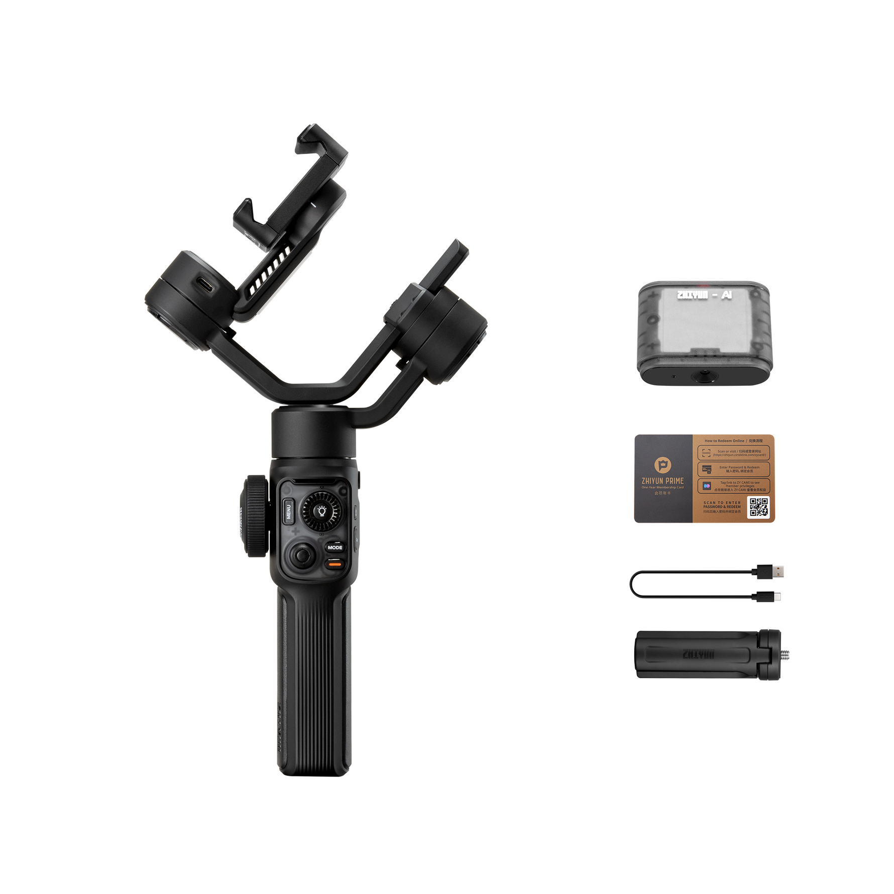 ZHIYUN Smooth 5S AI | 3-Axis AI-Tracking Phone Gimbal Stabilizer