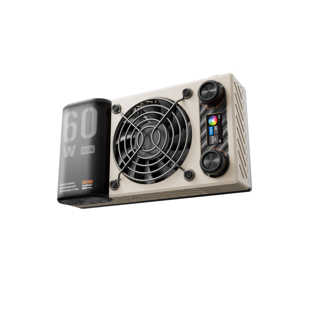 ZHIYUN FIVERAY M60 Ultra | 60W RGB Video Light, Ultra-Portable Pocket Light