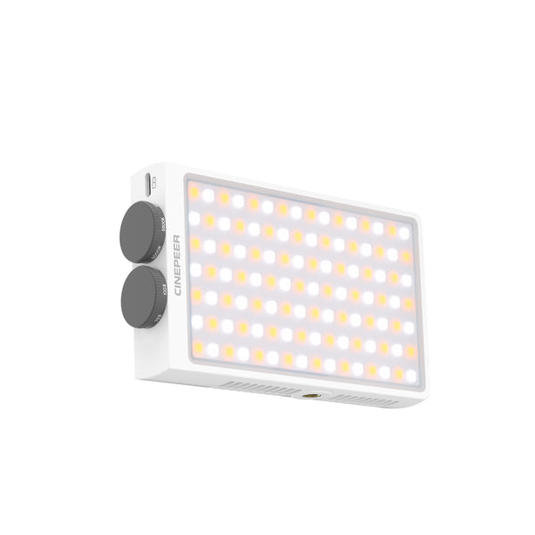 ZHIYUN CINEPEER CM25 portable LED light, 25W brightness, 2700K-6200K color range, CRI≥96, TLCI≥97, 232g, built-in battery