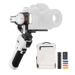 ZHIYUN Crane M3: Portable, professional, compatible. Compact design, dual-color fill light, 1.22” touch screen, PD 12W fast charging.