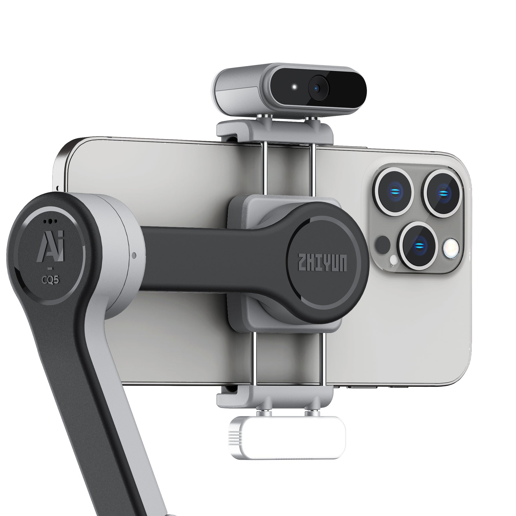 ZHIYUN CINEPEER CQ5: Compact voice-controlled stabilizer with AI tracking, magnetic fill light, long battery life for filming