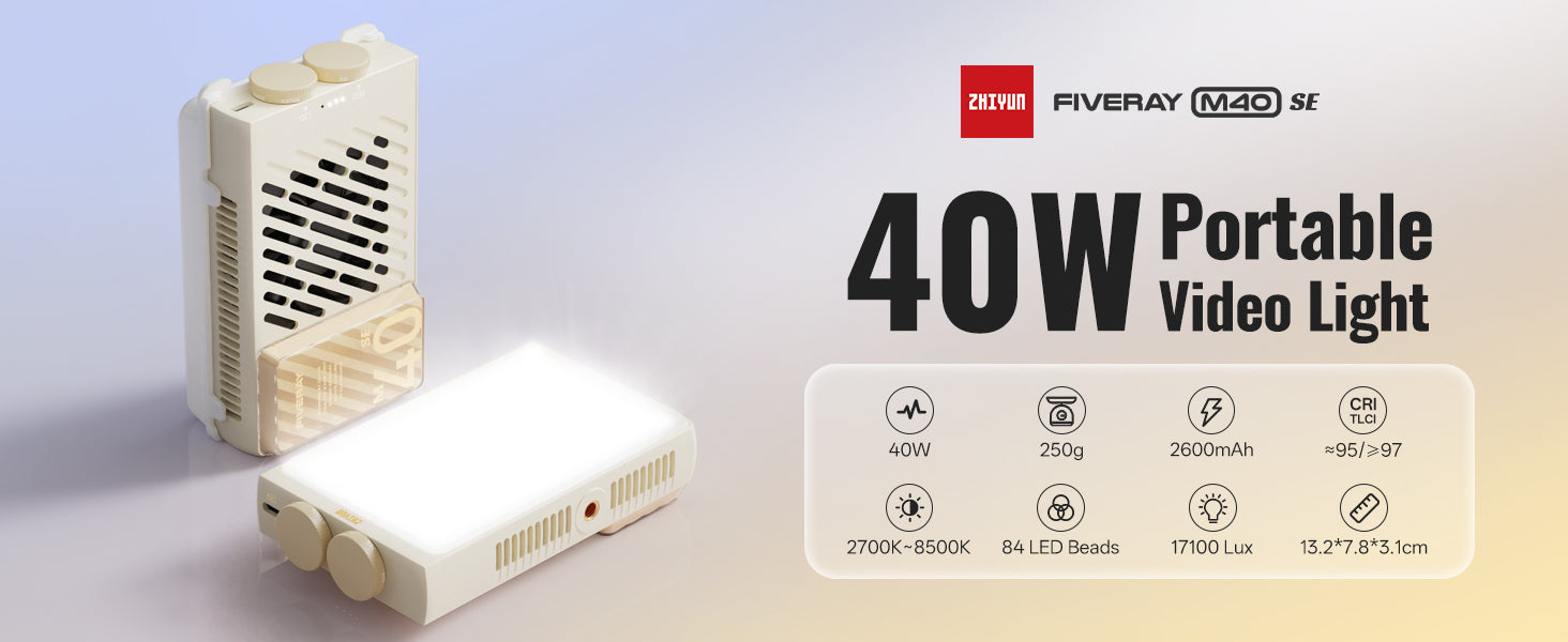 その他 ZHIYUN FIVERAY M40 40W FIVERAY M40 | Pocket Light | ZHYUN Store – ZHIYUN Store
