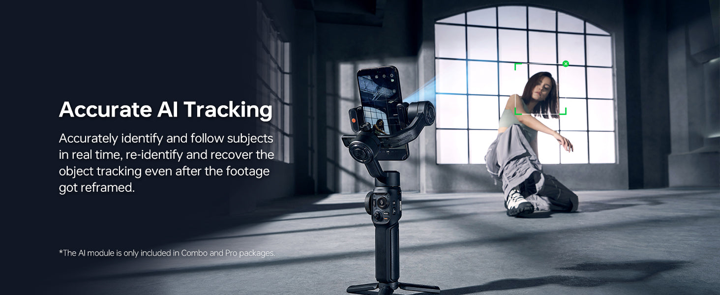 ZHIYUN Smooth 5S AI Gimbal – Advanced AI Tracking & Gesture