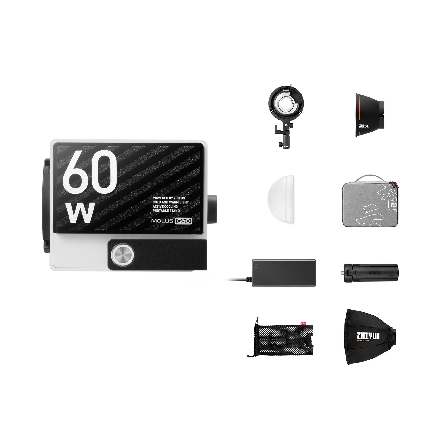 ZHIYUN MOLUS G60 | 60W Portable LED Pocket Video Light