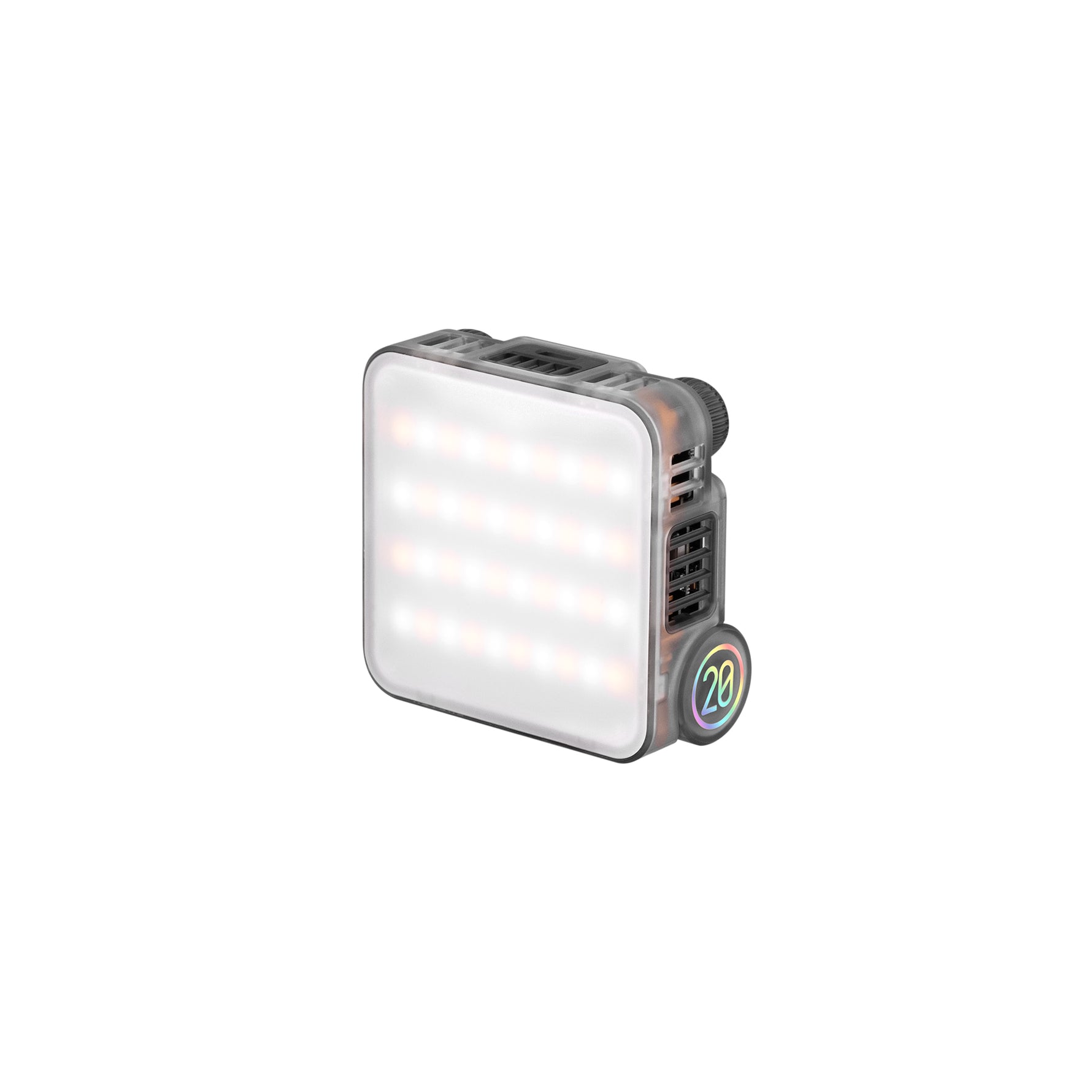ZHIYUN FIVERAY M20: Compact for Pro Lighting. Powerful 20W Output, Creative FX Modes, Easy Magnetic Mounting, and Modular Design.