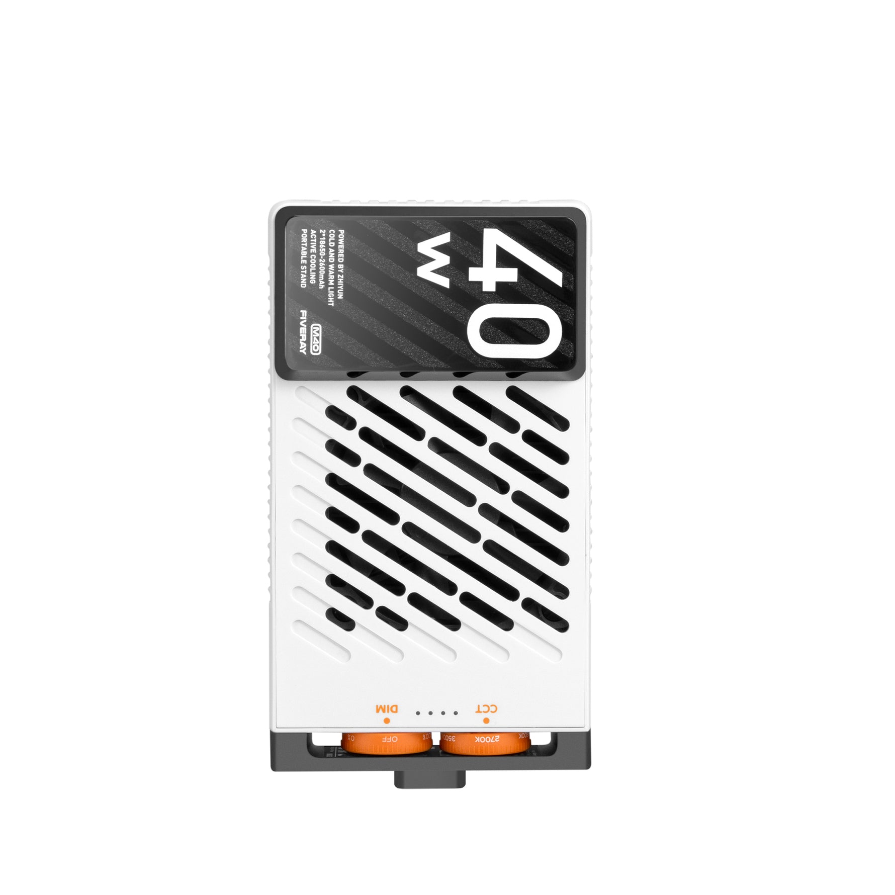 ZHIYUN FIVERAY M40: 40W pocket fill light, compact innovation, smart cooling, versatile extension, and 50W PD fast charging.