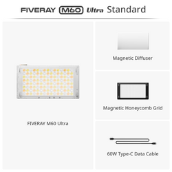 ZHIYUN FIVERAY M60 Ultra | 60W RGB Video Light, Ultra-Portable Pocket ...