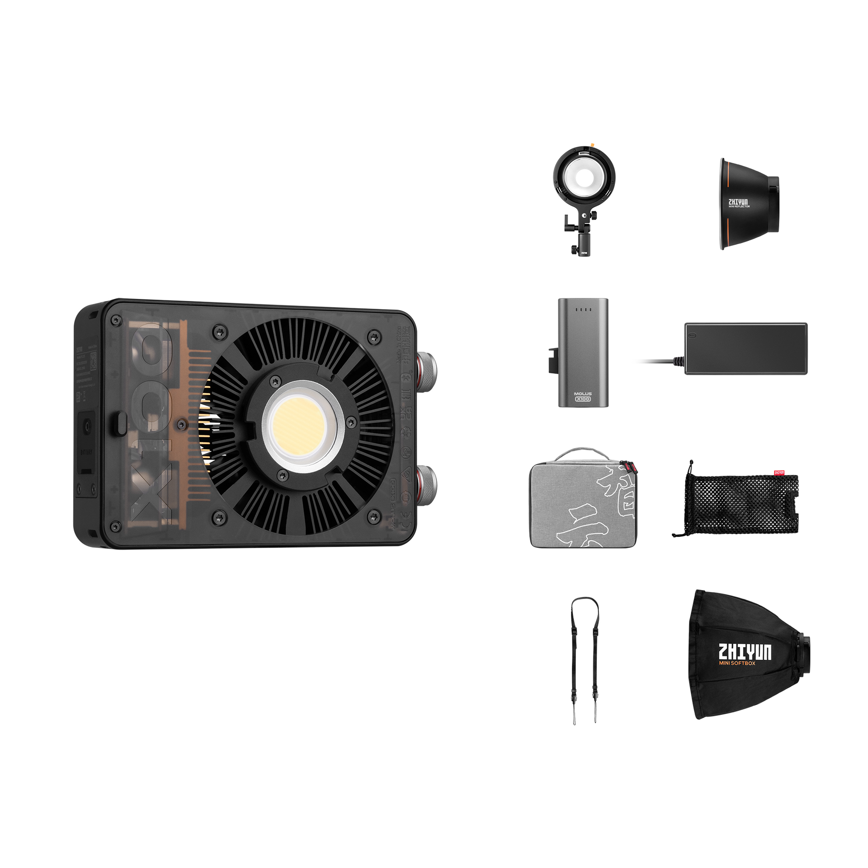 ZHIYUN MOLUS X100 | 100W Professional Portable LED Video Light