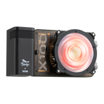 User holding Zhiyun MOLUS X100 RGB as a rgb film lights tool — ideal rgb LED camera light for videography.