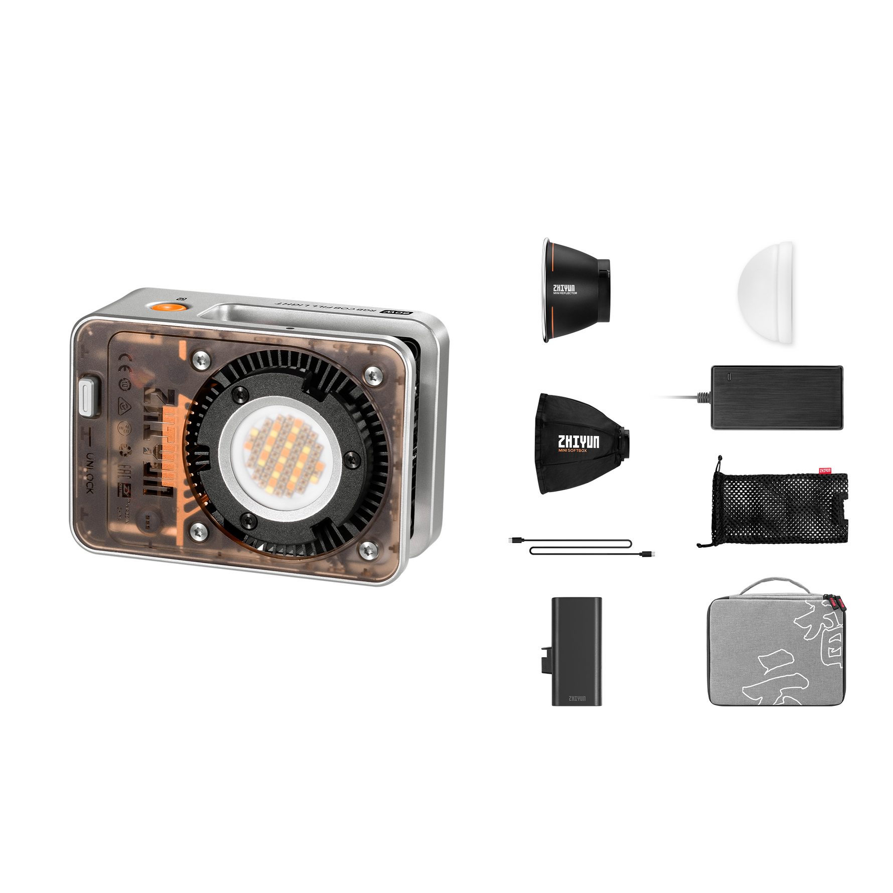 ZHIYUN MOLUS X60 | 60W Portable RGB Video Light