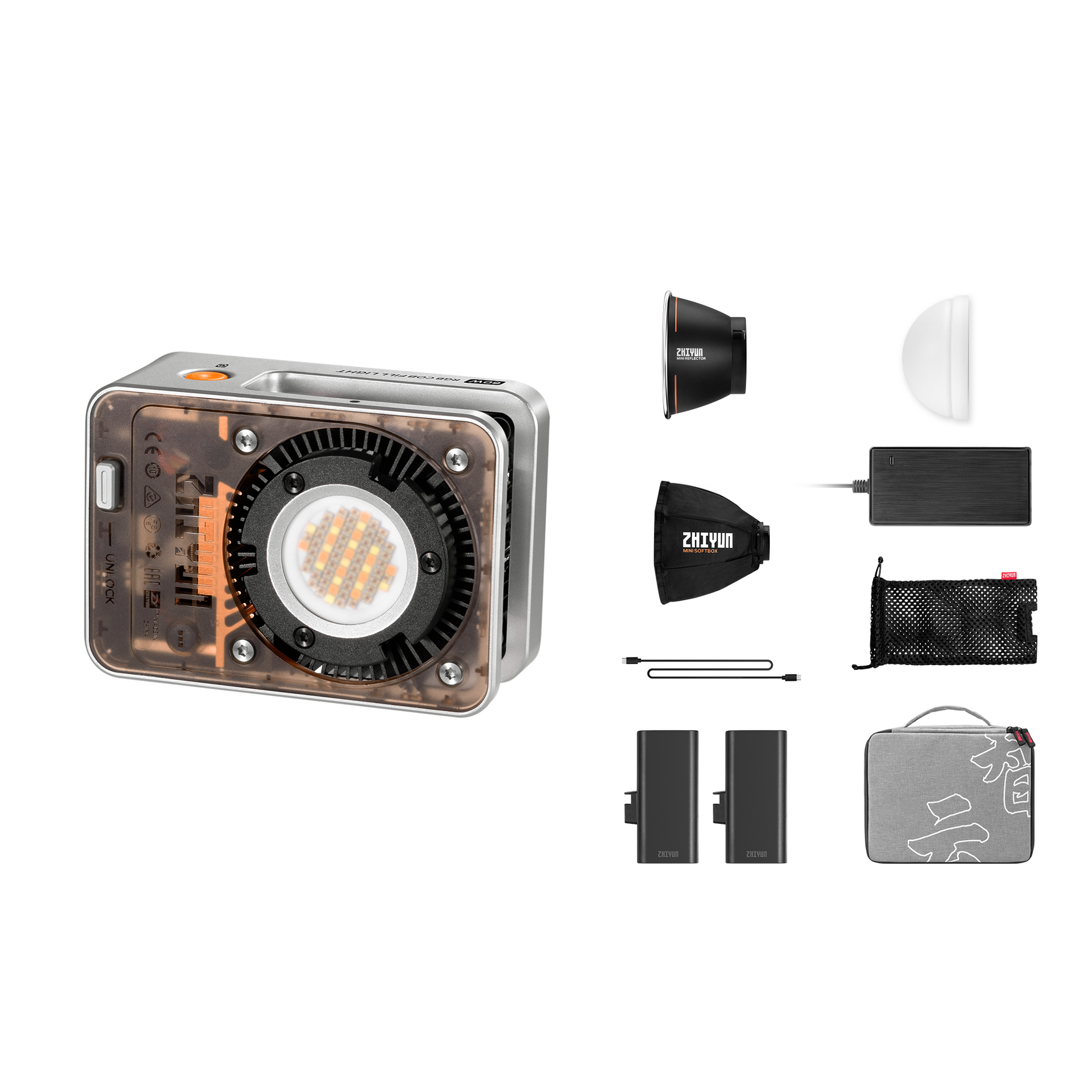 ZHIYUN MOLUS X60 | 60W Portable RGB Video Light
