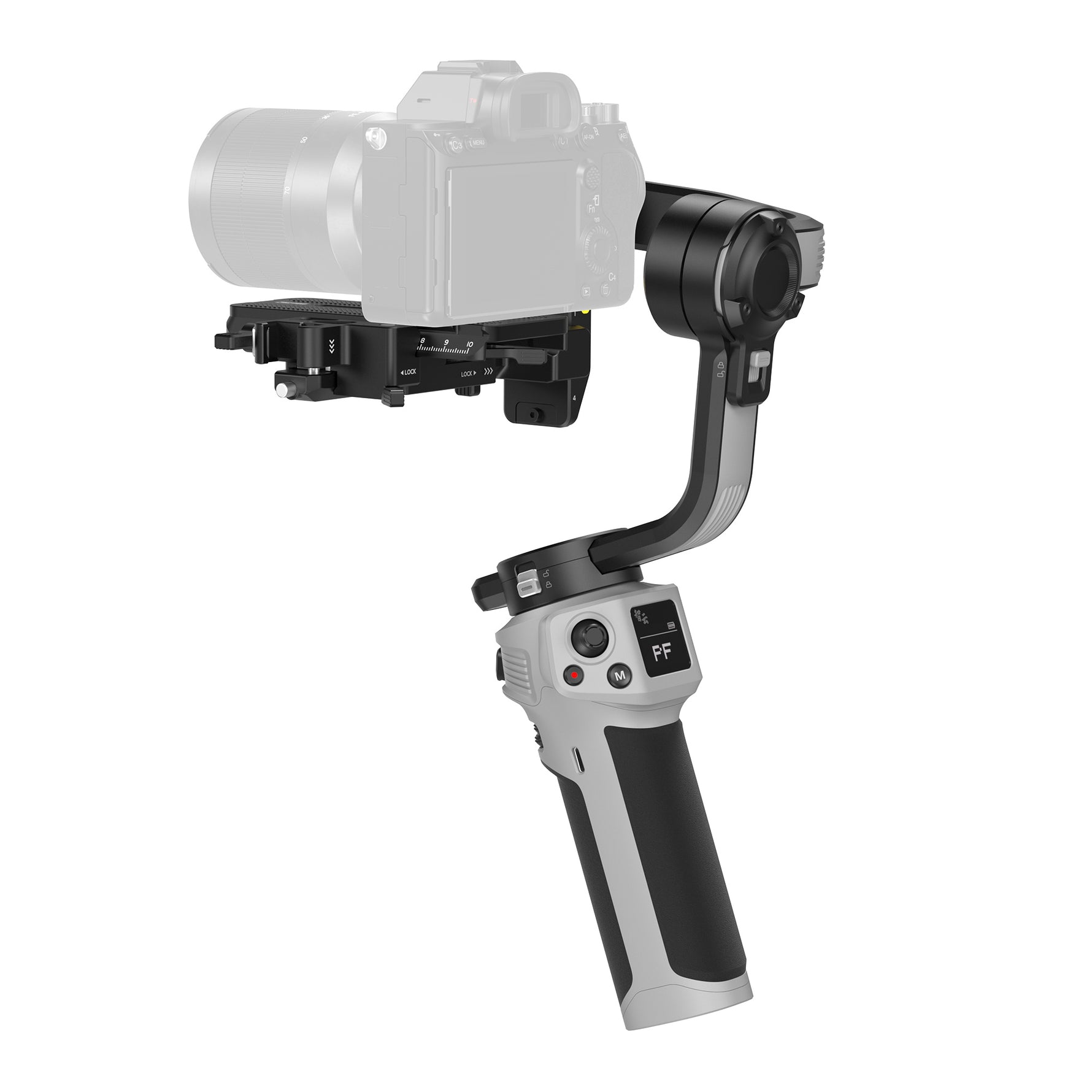 ZHIYUN Weebill 3S handheld gimbal for camera mounted with full-frame mirrorless body and lens