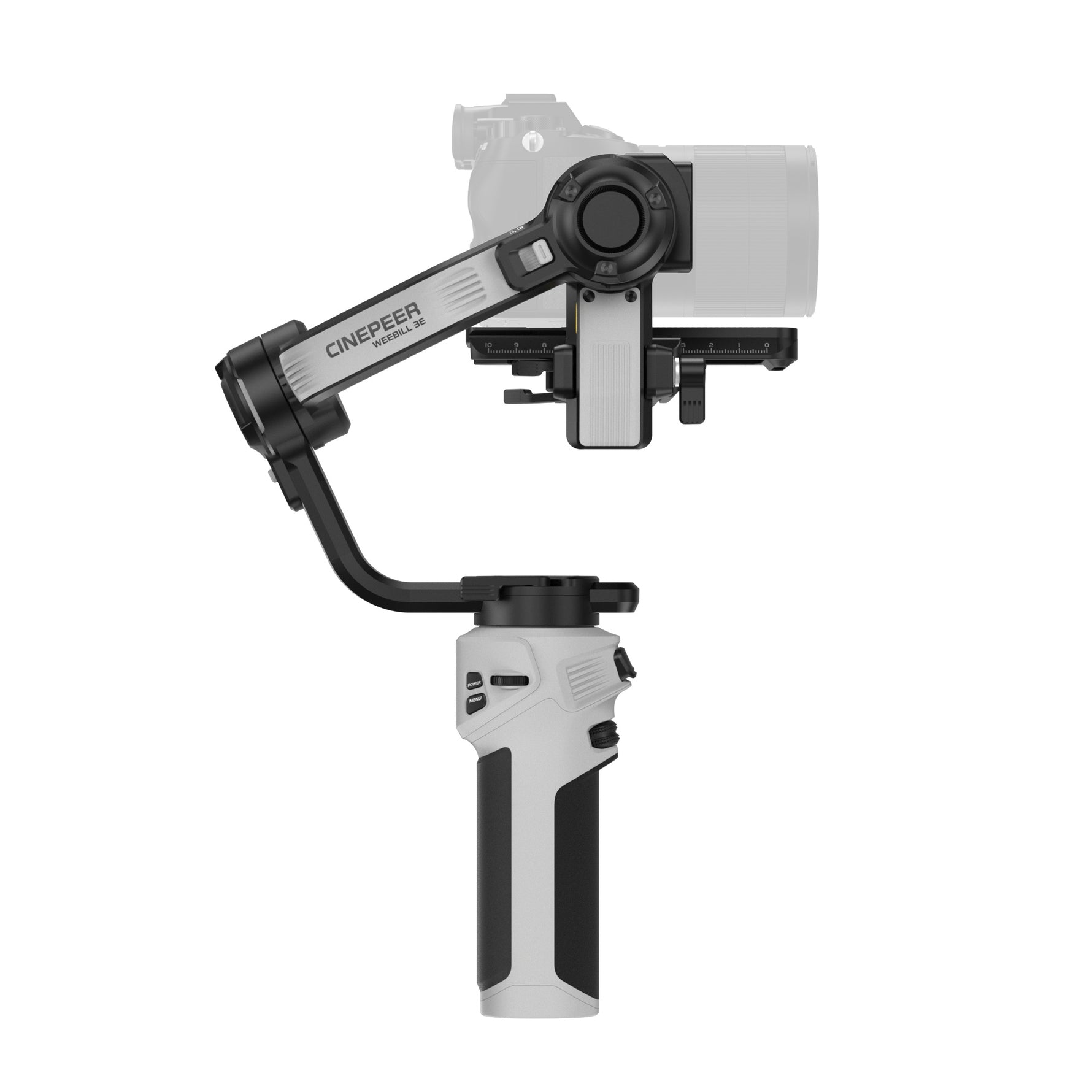 ZHIYUN Weebill 3S professional camera gimbal in low-angle shot configuration using sling grip