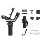 ZHIYUN Weebill 3S: Switch seamlessly, and control wirelessly—sling mode 2.5 for flexibility, built-in fill light, 11.5 hours runtime.