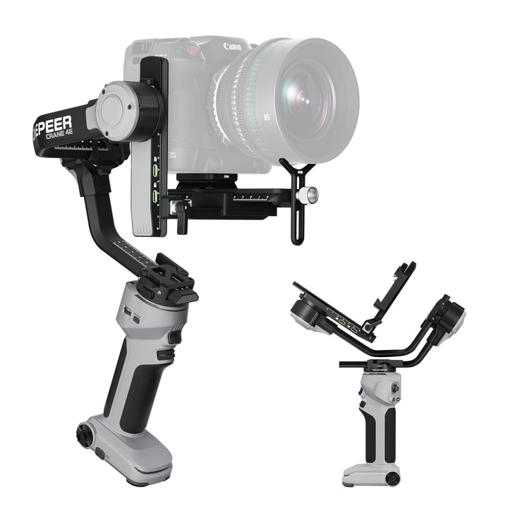 ZHIYUN Crane 4E camera stabilizer, lightweight design, Bluetooth shutter, vertical shooting, pro expansion, 12-hour battery life