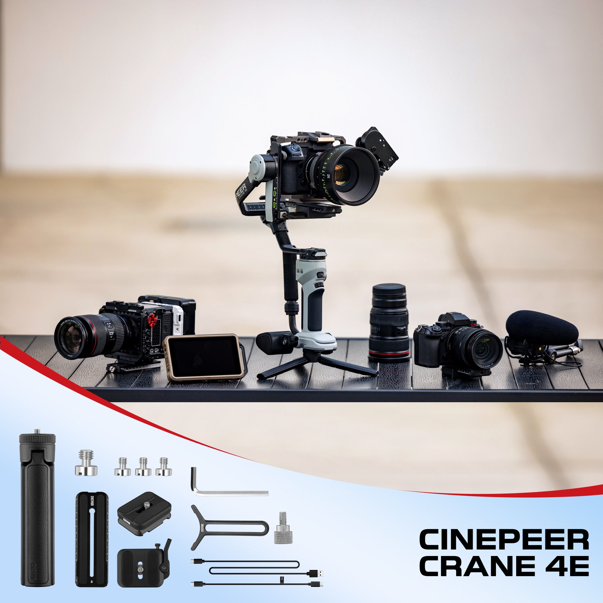 ZHIYUN Crane 4E: Lightweight, Stable Gimbal for Professional