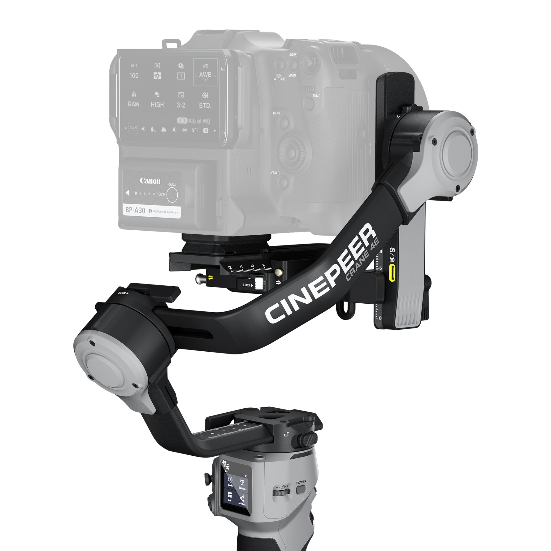 ZHIYUN CINEPEER Crane 4E Camera Stabilizer, 3-Axis Camera Gimbal For DSLR and Mirrorless Camera ZHIYUN CINEPEER Crane 4E Camera Stabilizer, 3-Axis Camera Gimbal For DSLR and Mirrorless Camera