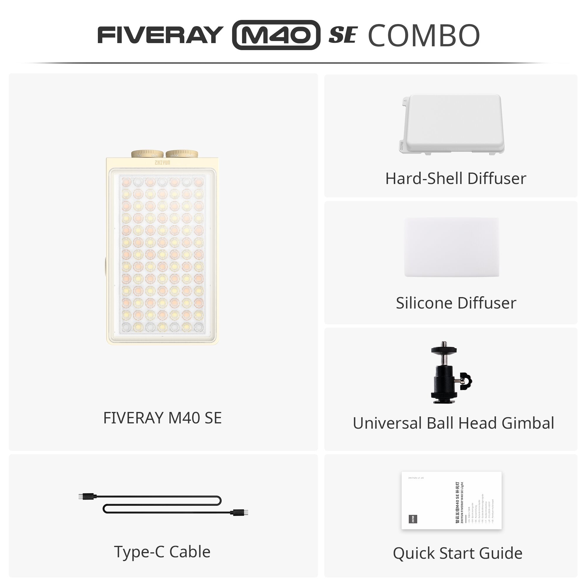 その他 ZHIYUN FIVERAY M40 40W ZHIYUN FIVERAY M40- 40W Powerful Pocket Light – ZHIYUN EU