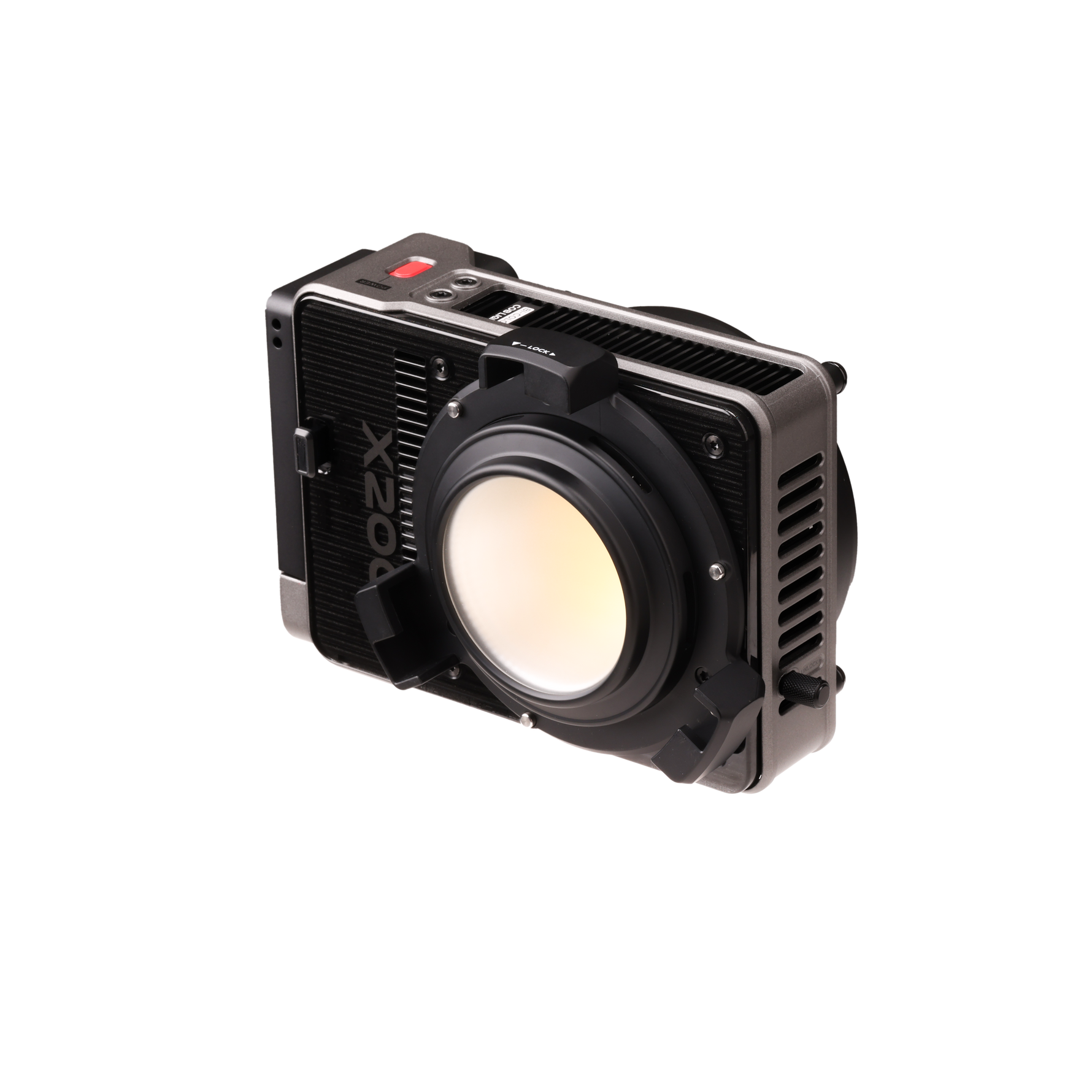 Compact portable camera light MOLUS X200 RGB used as portable spotlight for photography and film production
