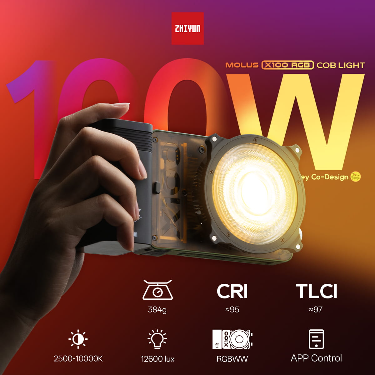 ZHIYUN K1 Wire Controller - Ergonomic, 2m Cable, OTA Upgrade