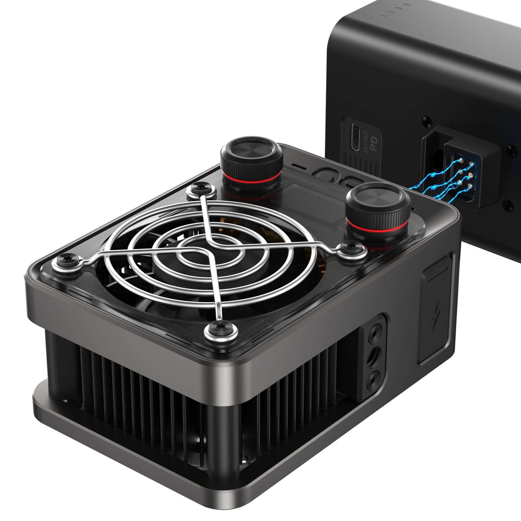 ZHIYUN MOLUS X60 compact LED light, 60W output, RGB modes, grip battery, PD charging, Bowens mount compatibility
