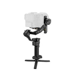 Lightweight camera stabilizer CRANE 4 used for dynamic low-angle tracking shots