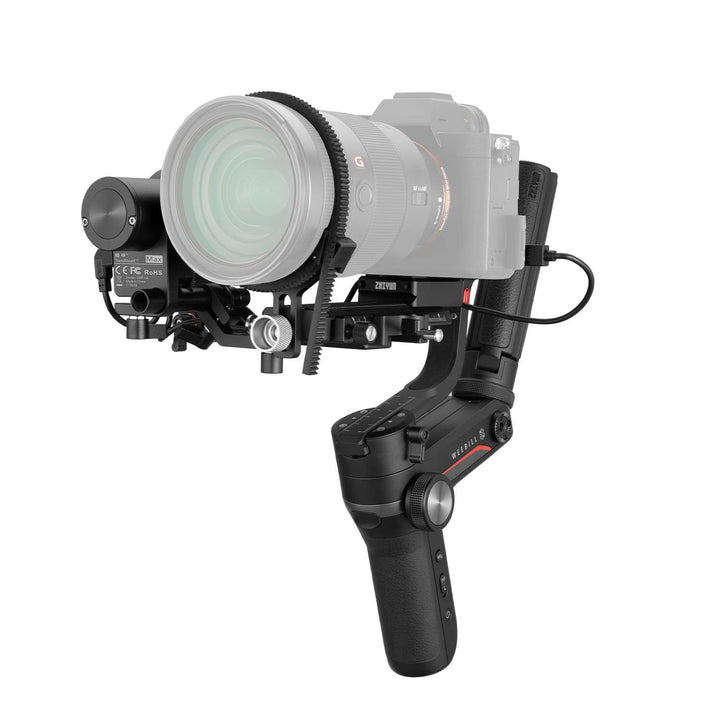 ZHIYUN Weebill S: Sling Mode 2.0 saves 40% effort, vertical shooting, dual quick-release plates, PD fast charging, and 21-hour battery runtime.