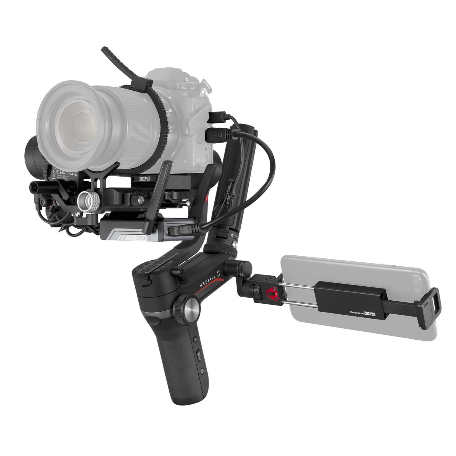 ZHIYUN Weebill S: Sling Mode 2.0 saves 40% effort, vertical shooting, dual quick-release plates, PD fast charging, and 21-hour battery runtime.