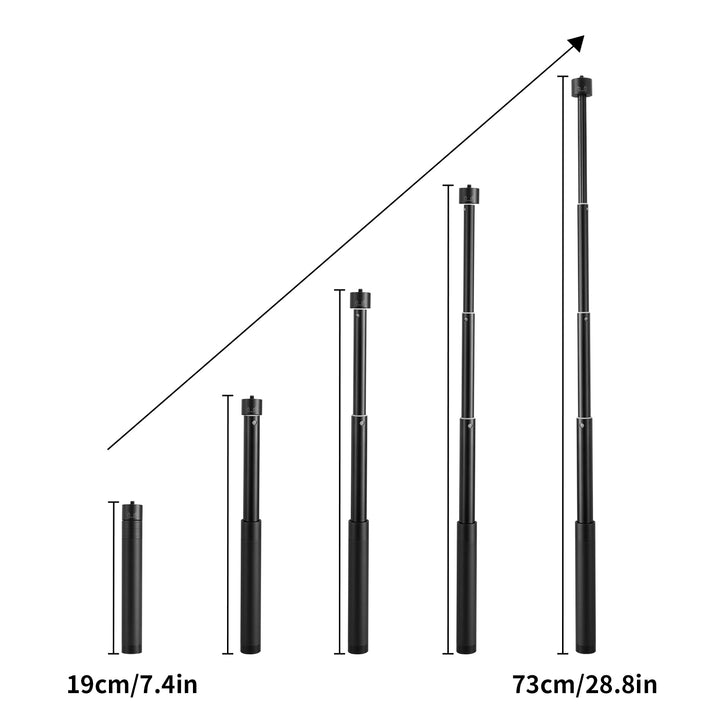 ZHIYUN black extendable smooth handle simple Thread Handheld Pole