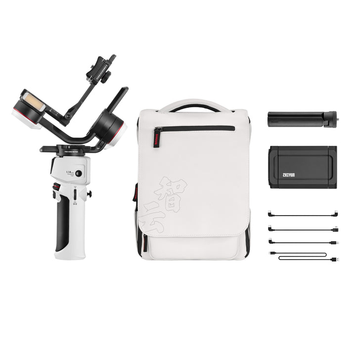  Zhiyun Crane-M3S Combo 3-Axis Handheld Gimbal Stabilizer for  Mirrorless Camera Smartphone Action Cams,Phone Clip Tripod Backpack  Included,All in One Design : Cell Phones & Accessories