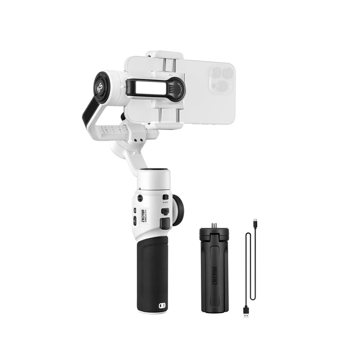 ZHIYUN Smooth 5S Mobile Stabilizers: Pro 3-Axis, Unbreakable Stabilization, Magnetic, Fill Lights, Vertical & Horizontal Shooting.
