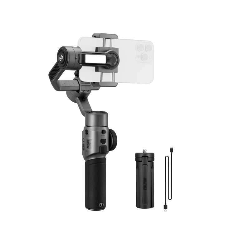 ZHIYUN Smooth 5S Mobile Stabilizers: Pro 3-Axis, Unbreakable Stabilization, Magnetic, Fill Lights, Vertical & Horizontal Shooting.