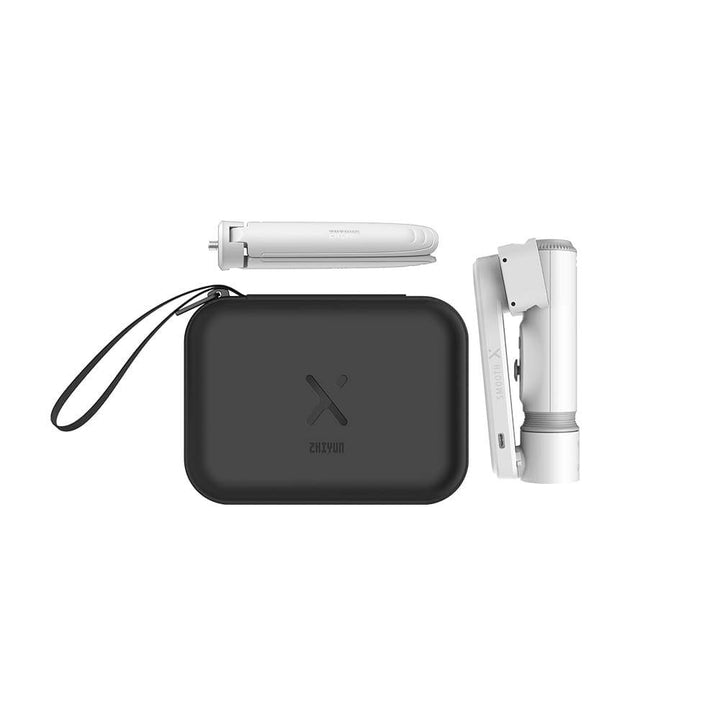 ZHIYUN Smooth X: Pocket-Sized 2-Axis Gimbal with Selfie Stick Extension. Foldable, Lightweight, and Packed with Smart Features.