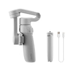 Close-up of ZHIYUN Smooth Q4 control wheel and ergonomic grip for one‑hand operation