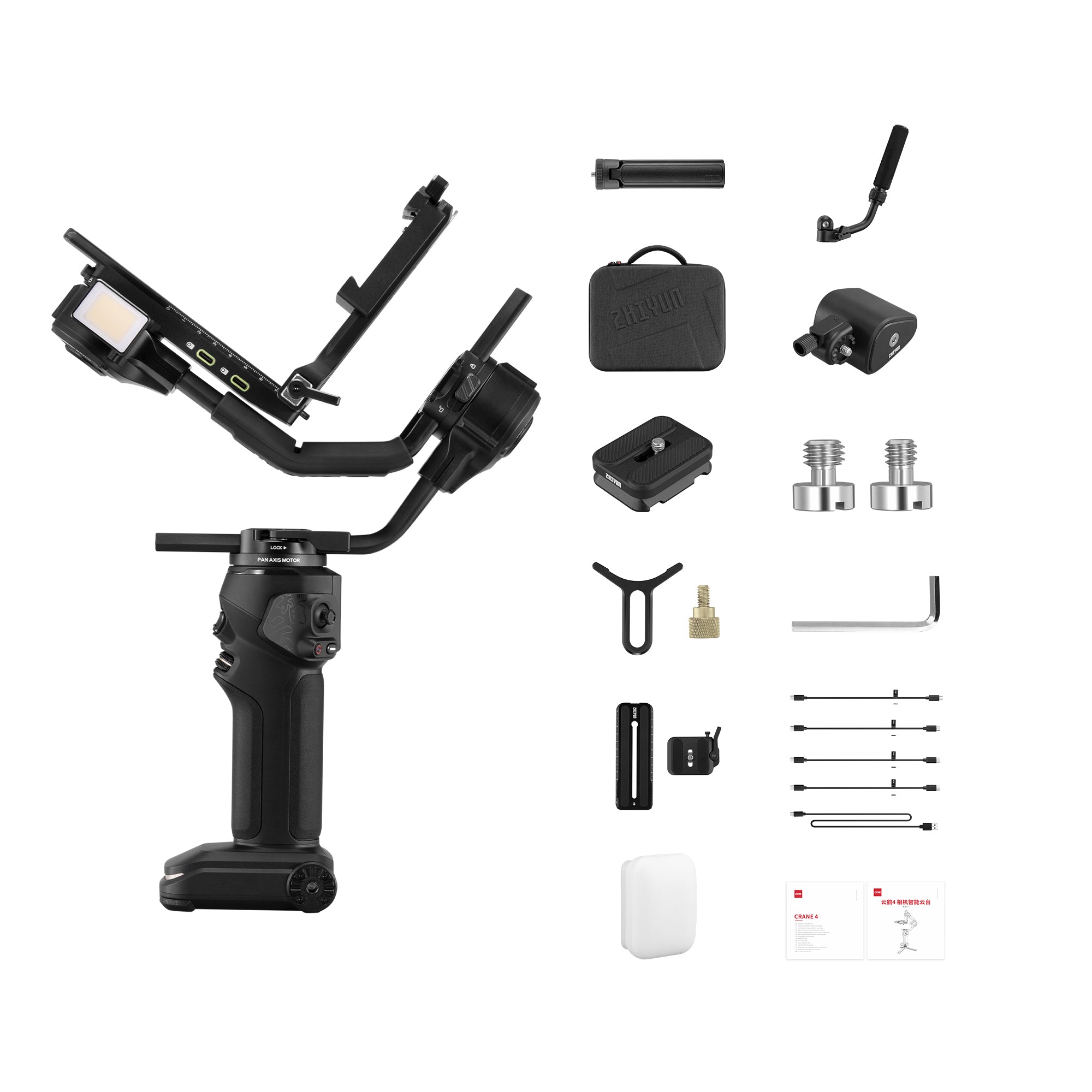 その他 Zhiyun Crane 4 Combo Gimbal Amazon.com : ZHIYUN Crane 4 Combo, 3-Axis Gimbal Stabilizer